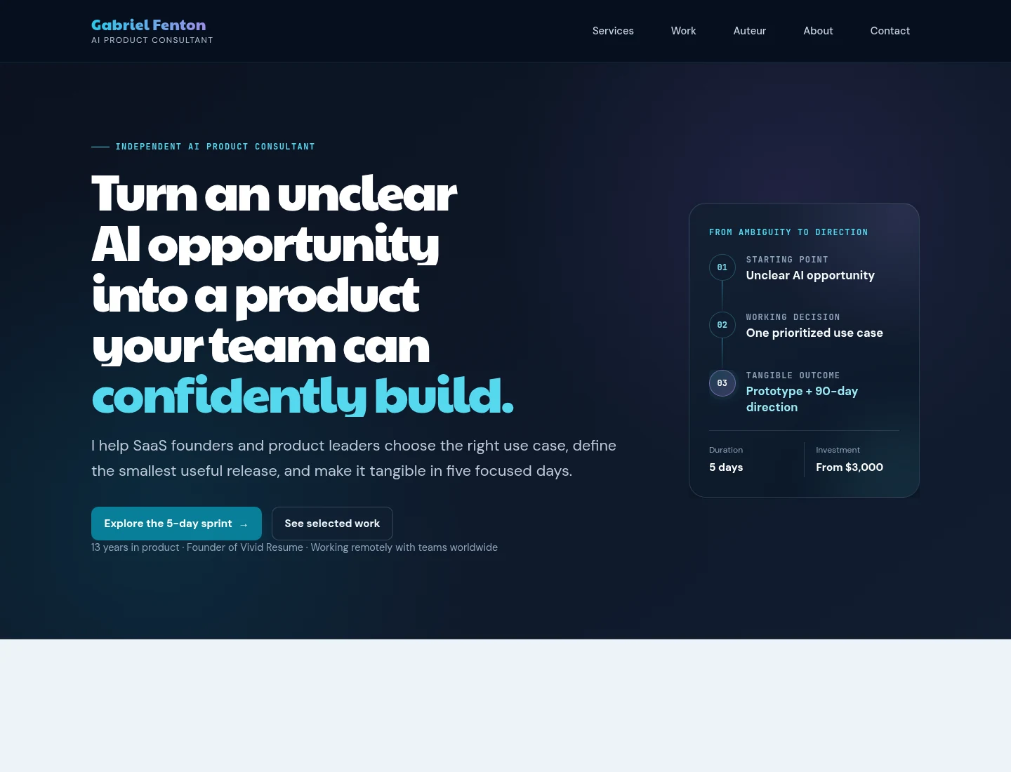GabrielFenton.com website