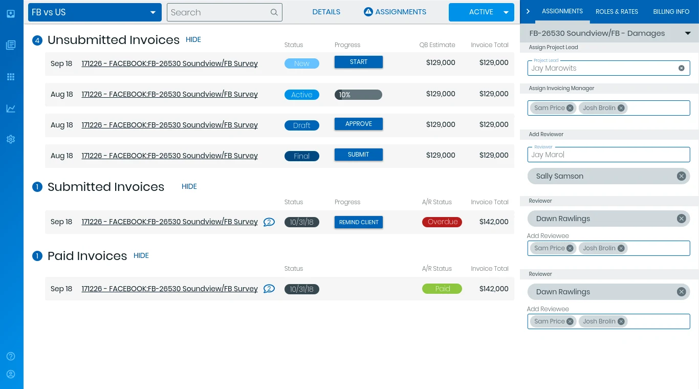 Stacks operations product interface