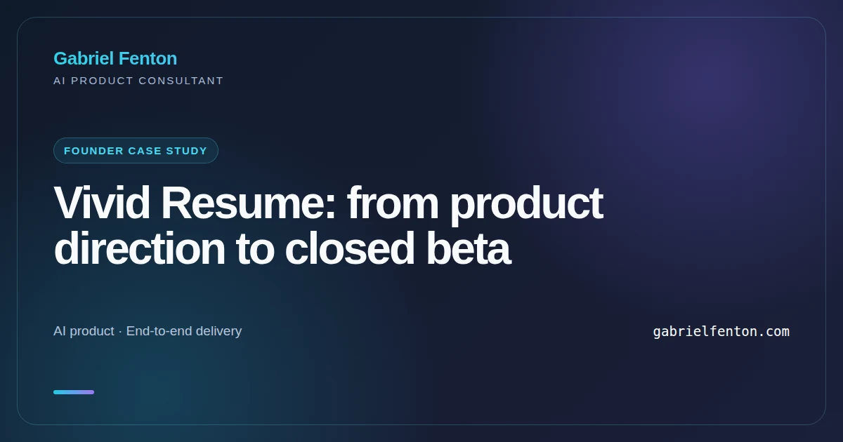 Vivid Resume product